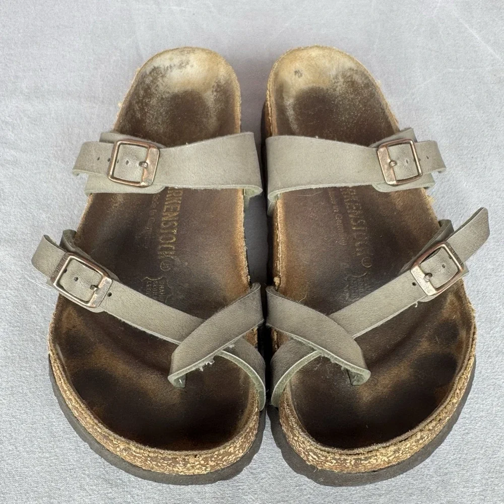 Size 37/W6 - Birkenstock Mayari Sandals Oiled Leather - Picture 4 of 8